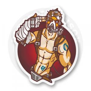 Стикер "Псих из Borderlands"