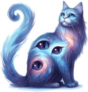 Фиолетовый кот-вселенная