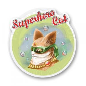 Стикер "Супергеройский котик"