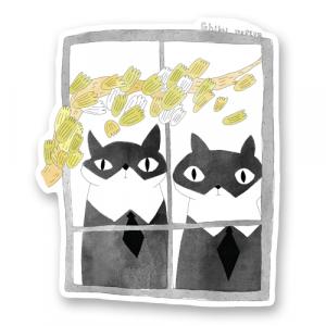 Коты охранники из аниме "Возвращение кота".
