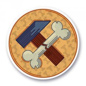 Стикер молот и кость