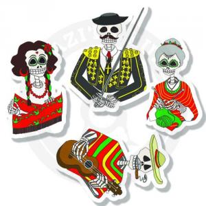 Стикерпак Día de muertos