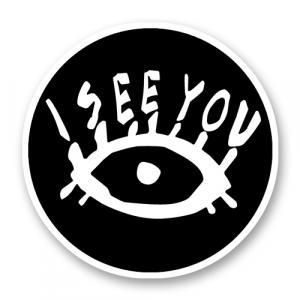 Стикер «Глаз. "I see you" темный»