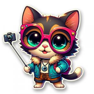 Модный котенок