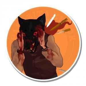 Стикер "Dennis" / "Hotline Miami"