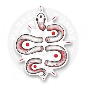 Стикер "Трехглазая белая змея"