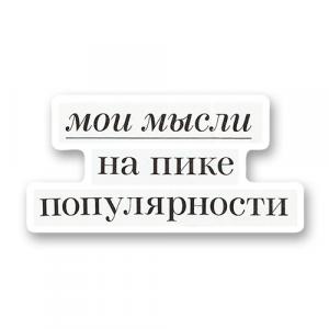 Мои мысли на пике популярности