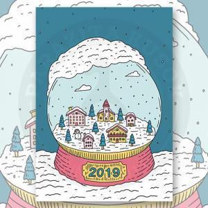 Открытка "2019"