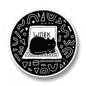 Котик на ноутбуке