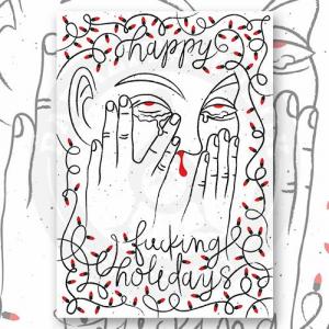 Открытка "F#!king Holidays"