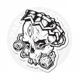 Sticker Skull Death