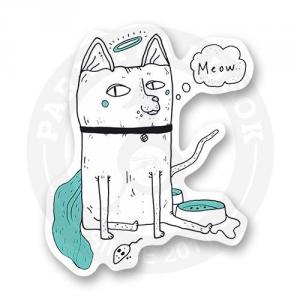 Стикер "meow"