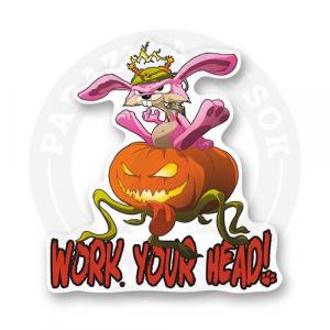 Стикер "Work your head!"