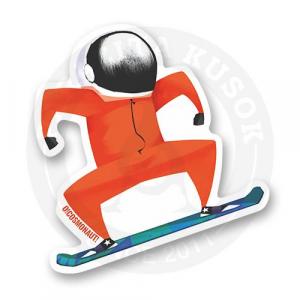 Стикер "Космонавт сноубордист"