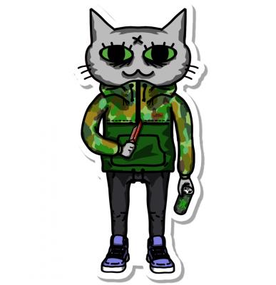 Котик на районе