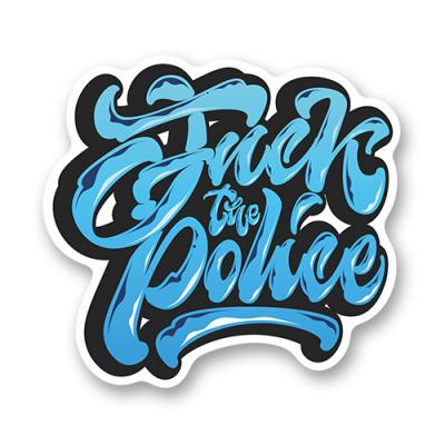 Стикер "Fuck The Police Lettering"