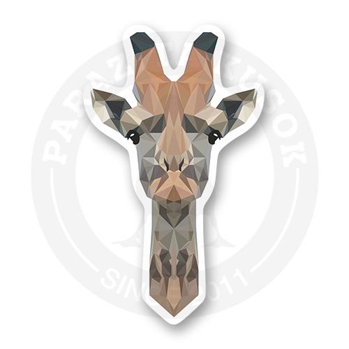 Стикер "Лакшери жираф. Low poly"