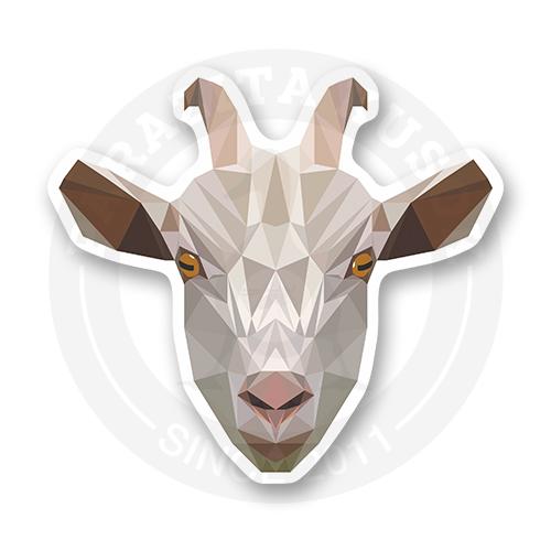 Стикер "Лакшери козел. Low poly"