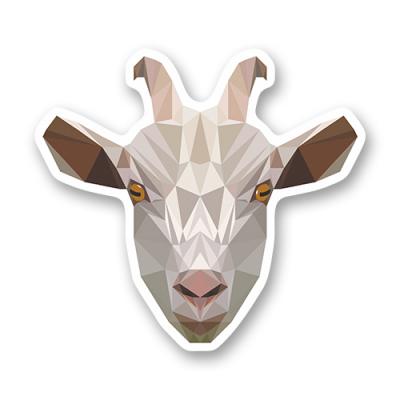 Стикер "Лакшери козел. Low poly"