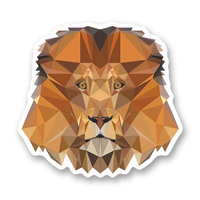 Стикер "Лакшери лев. Low poly"