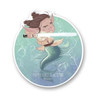 Стикер "Rey Starwars Mermaid"