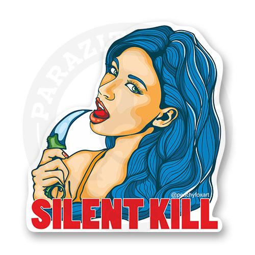 Стикер "Девушка с ножом из CS"