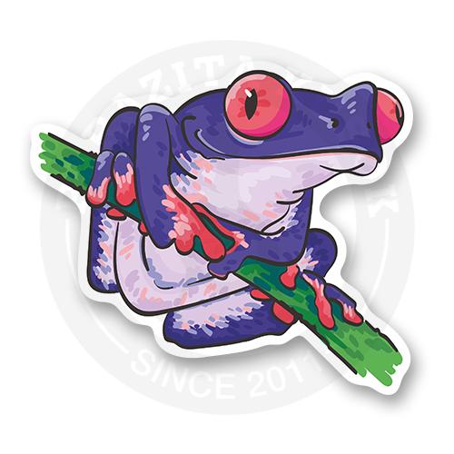 Стикер "colorful frog"