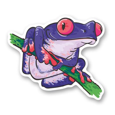 Стикер "colorful frog"