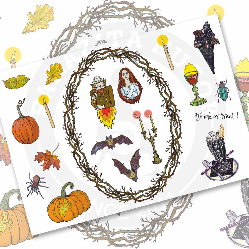 Стикерпейдж "Trick or treat!"