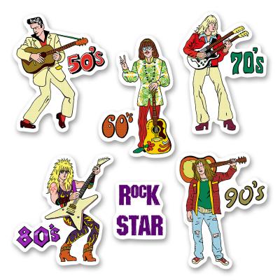 Набор стикеров "Рок звёзды" / "Rock stars retro"