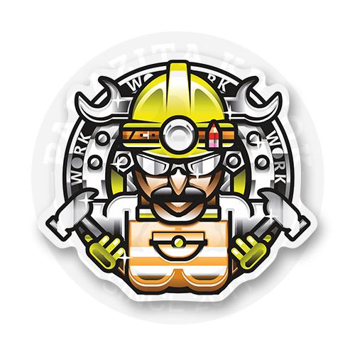 Стикер "work logo"