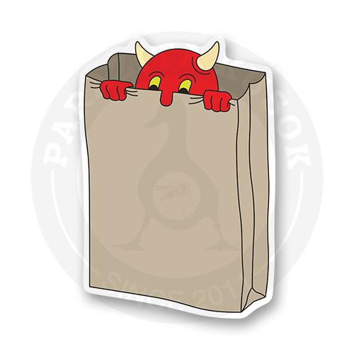 Стикер &laquo;hater devil&raquo;