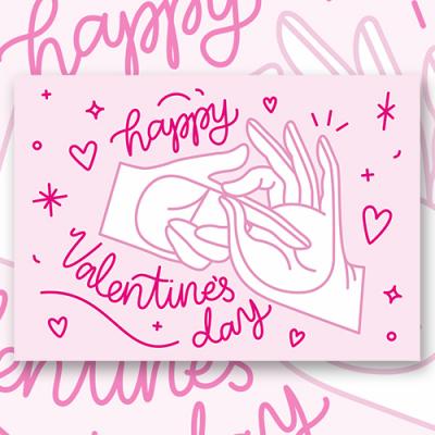 Открытка "Happy Valentine's Day"