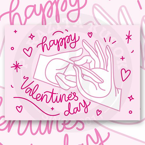 Открытка "Happy Valentine's Day"