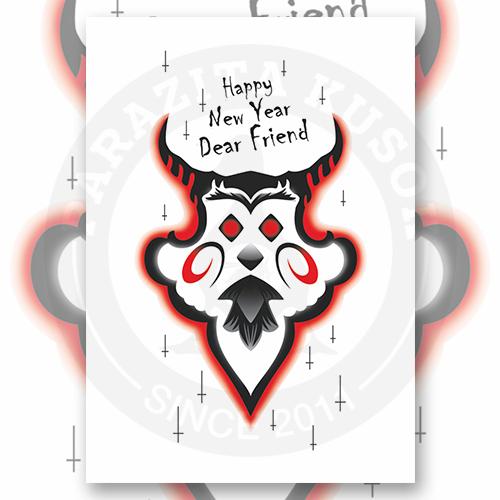 Открытка "New year in hell"