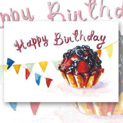 Открытка "Happy Birthday"