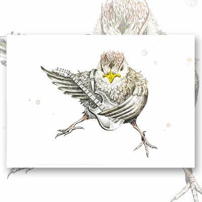 Открытка "Rock Bird"