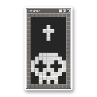 Стикер "Тетрис. Конец игры."