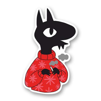 Стикер "Демон Люци в свитере"