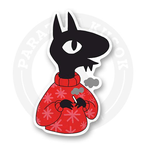 Стикер "Демон Люци в свитере"