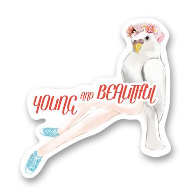 Стикер "Мемный попугай [#2]"