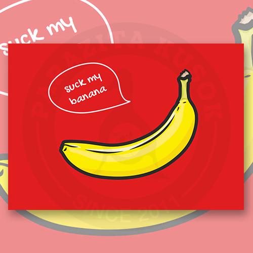 Открытка "suck my banana"