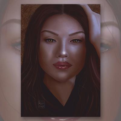 Открытка "Портрет "Прекрасная Елена""