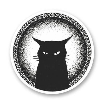 Стикер "Черный кот"