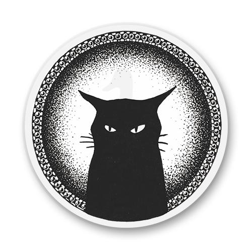 Стикер "Черный кот"