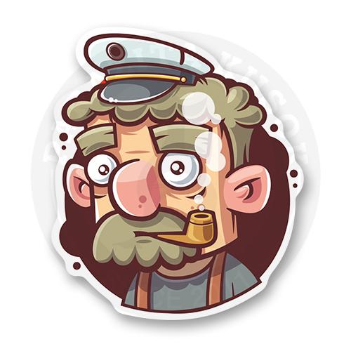 Купить стикер Стикер "Captain" - Море