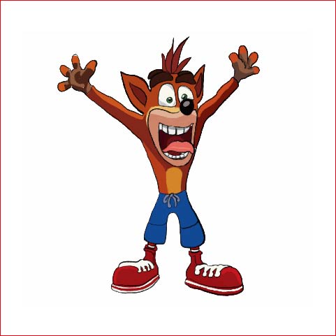 Crash and Coco Bandicoot Любителям компьютерных игр.Декор стены комнаты.Абстрактное искусство.Комплект для печати. Мгновенная загрузка.Печать.Плакат.