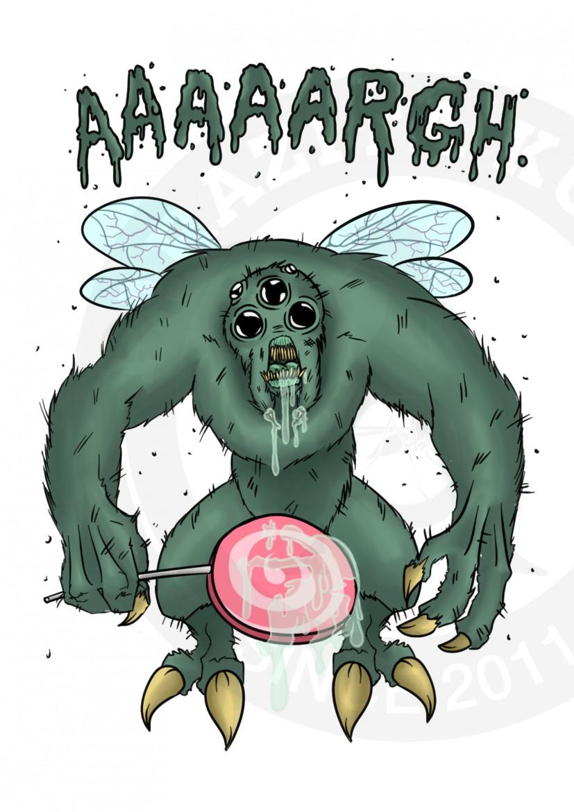 Зеленый Shy Monster