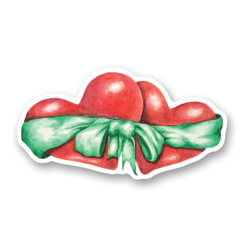 Два сердца и зеленая лента