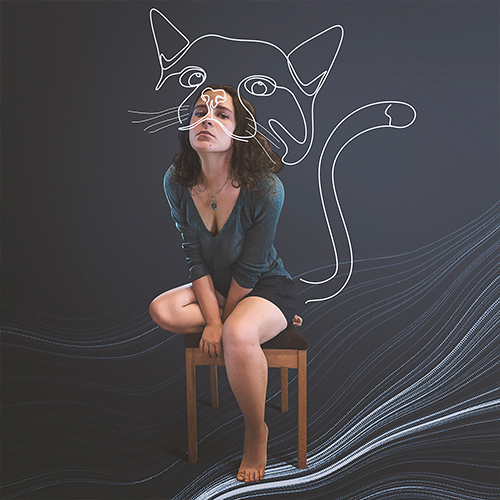 Девушка кошка